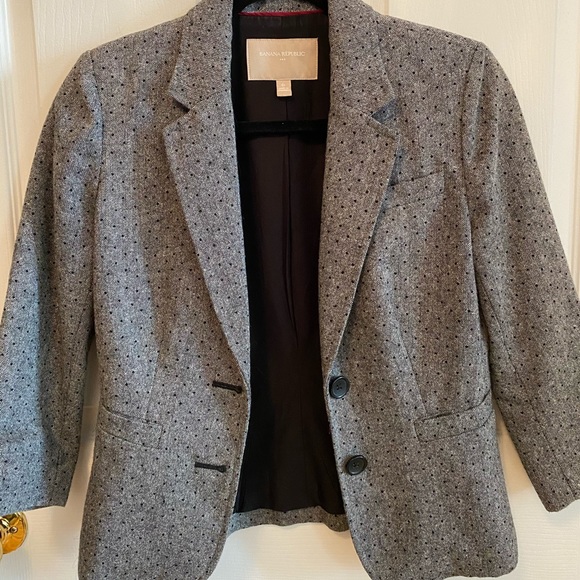 Banana Republic Wool Polka Dot Blazer - Picture 3 of 7